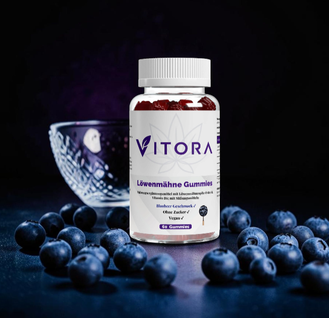 Löwenmähne + Vitamin B6 Gummies - 60 Stk.