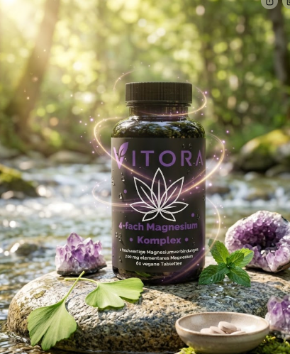 Magnesium 4fach Komplex - 60 vegane Tabletten